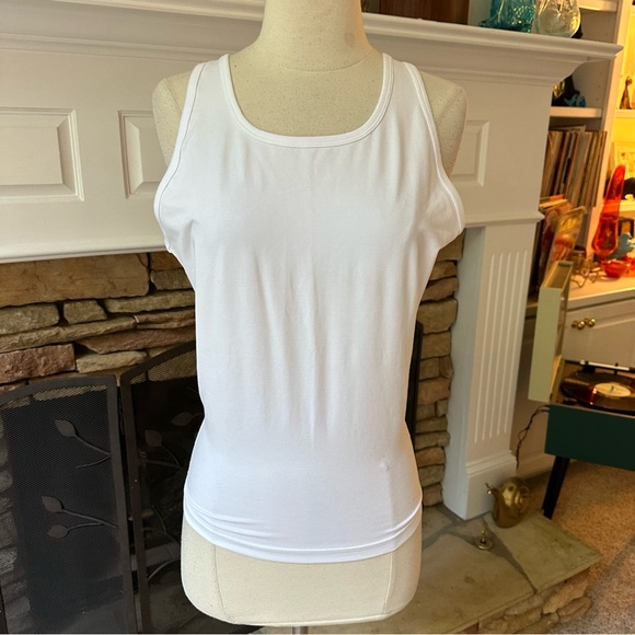 SPANX cotton control under shirt white tank top size large - Picture 1 of 4